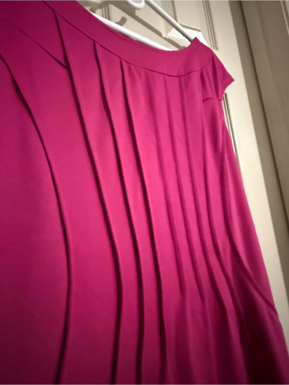 connected apparel Cap-Sleeve Sheath Dress in Magenta - Picture 4 of 8